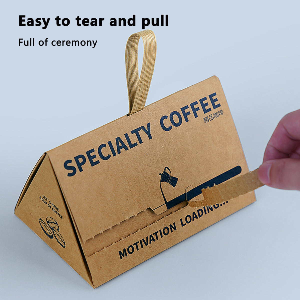 10PCS Triangle Gift Coffee Boxes Kraft Party Favor Wedding Packaging