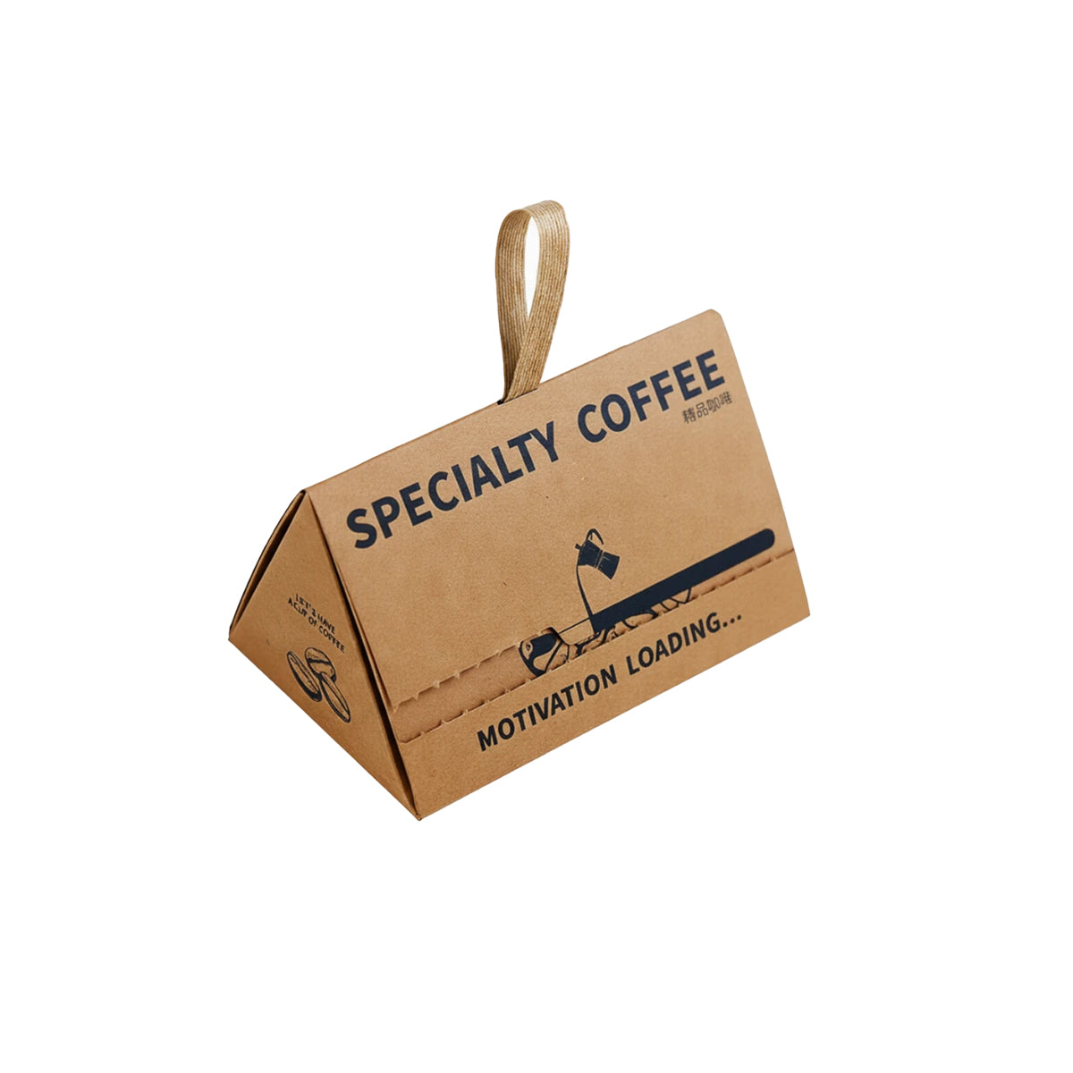 10PCS Triangle Gift Coffee Boxes Kraft Party Favor Wedding Packaging