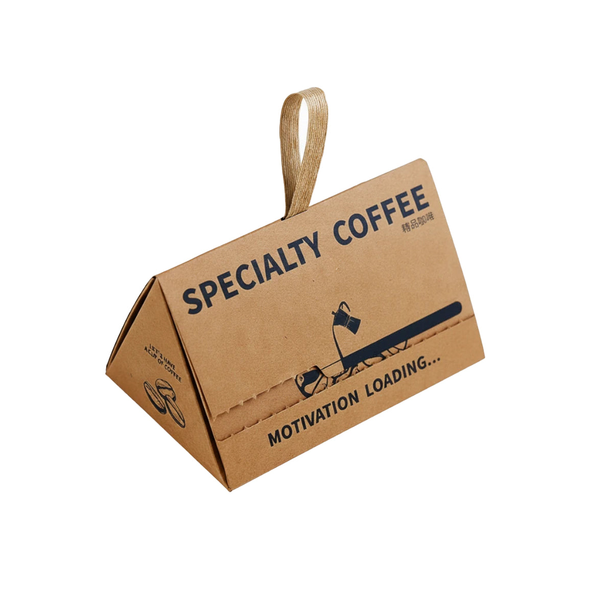 10PCS Triangle Gift Coffee Boxes Kraft Party Favor Wedding Packaging