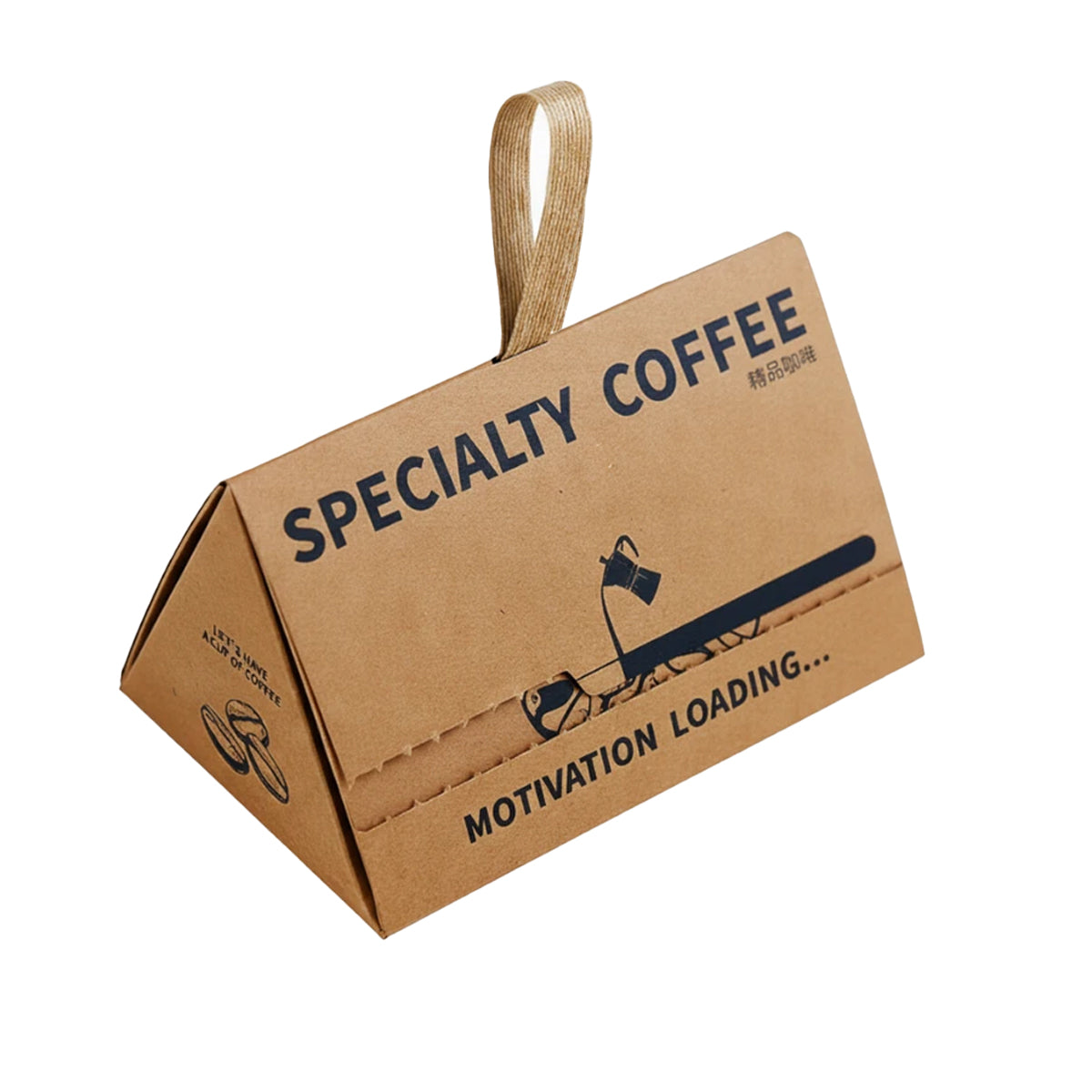 10PCS Triangle Gift Coffee Boxes Kraft Party Favor Wedding Packaging