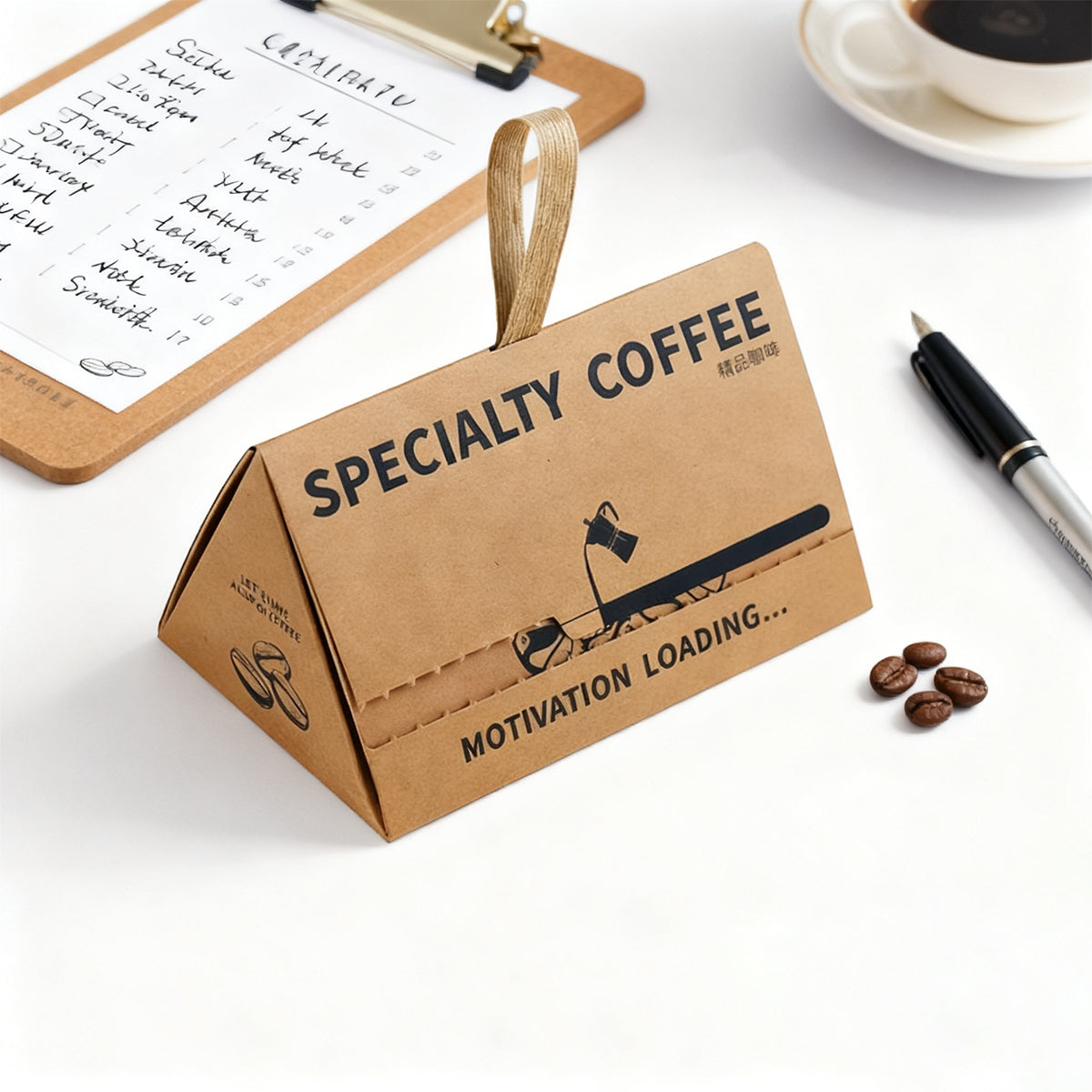 10PCS Triangle Gift Coffee Boxes Kraft Party Favor Wedding Packaging