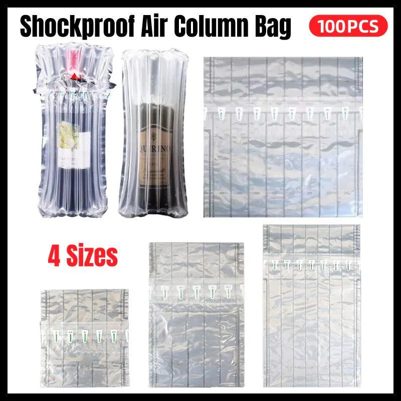 Bubble Packing Wrap Suit – 100 Pieces Air Column Packaging