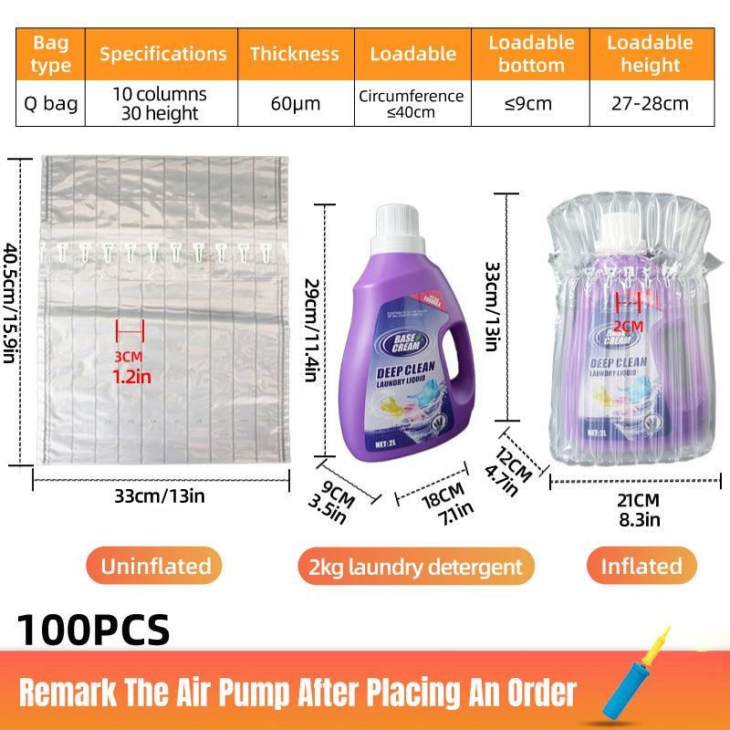 Bubble Packing Wrap Suit – 100 Pieces Air Column Packaging