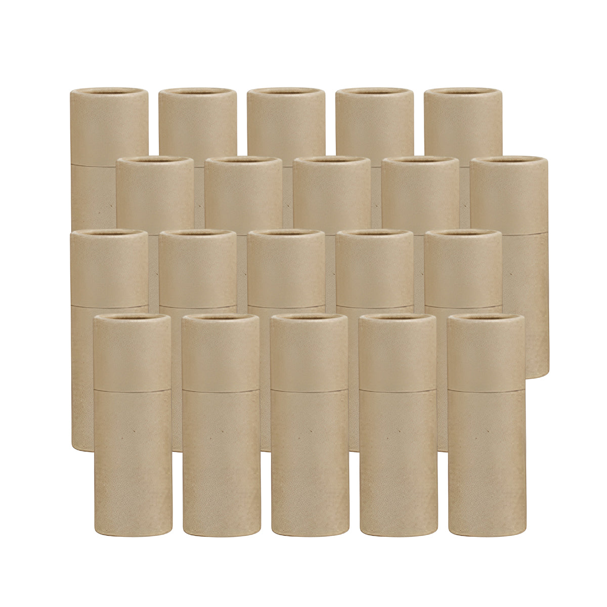 20PCS Kraft Paper Storage Tubes with Lid for Tea Essential Oil Packaging