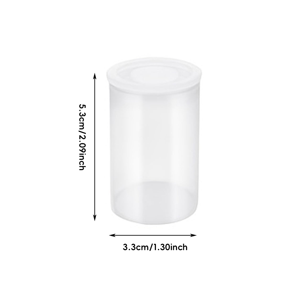 Mini Plastic Tube Seal Storage Boxes for Small Parts 20PCS