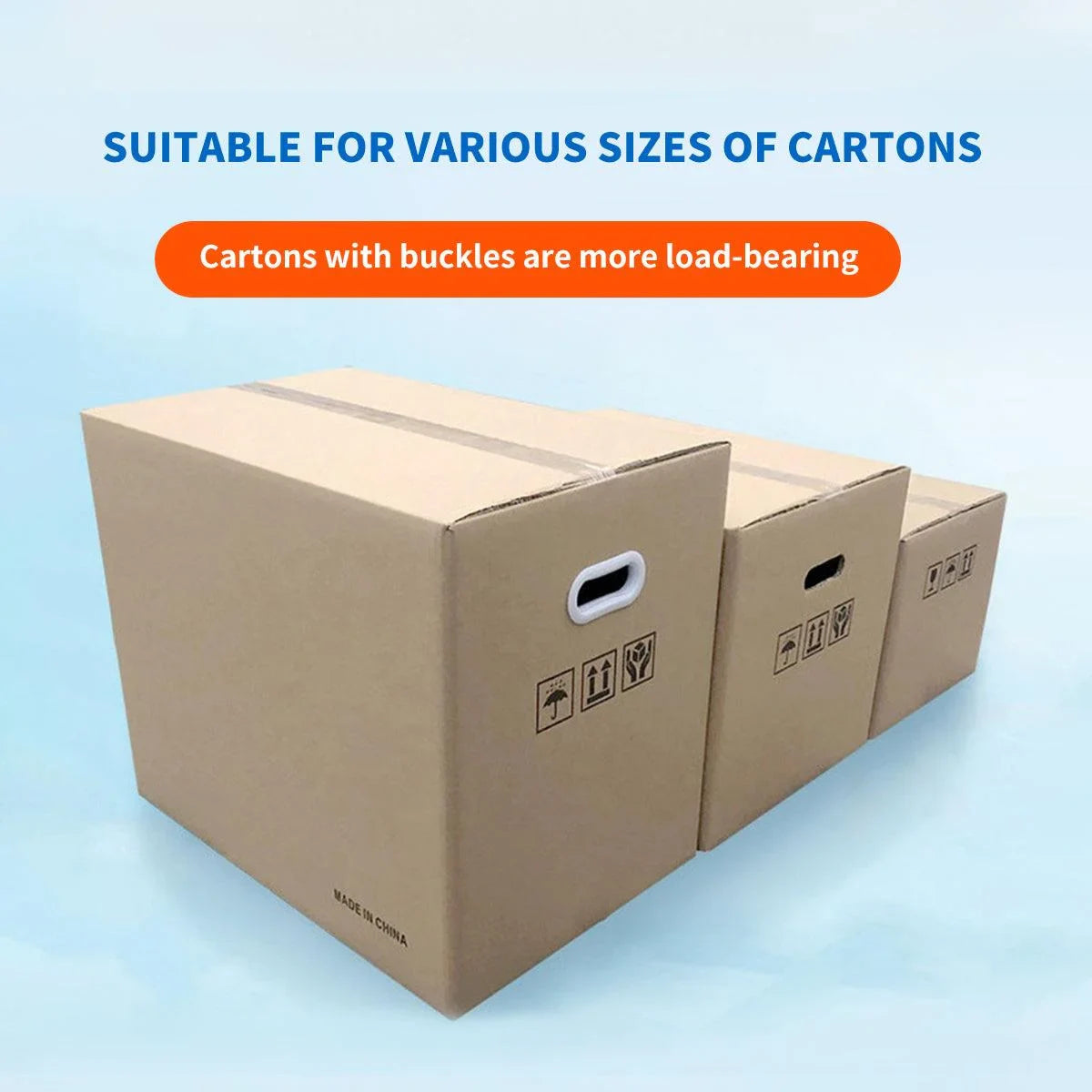 Plastic Carton Handle Durable Box Grip Holder 100PCS