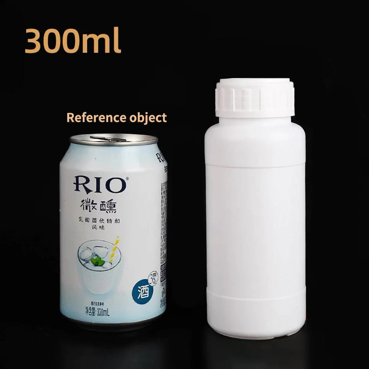Chemical Bottle White Plastic Pesticide Reagent Bottle 50PCS