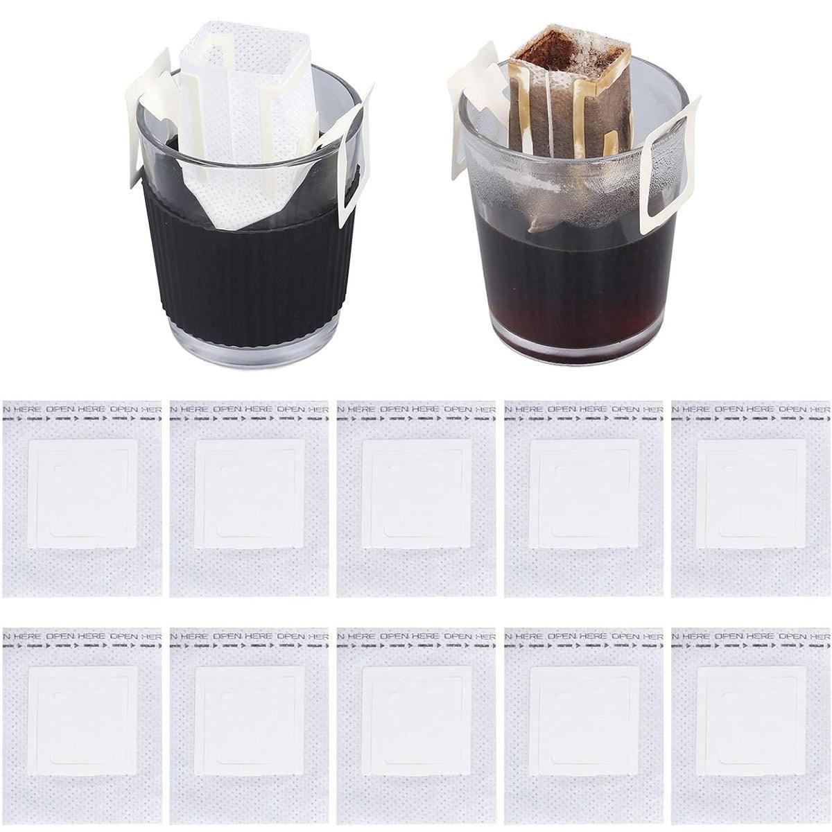 Coffee Filter Hanging Ear Non-Woven Fabric 100 Pieces for Pour-Over Brewing