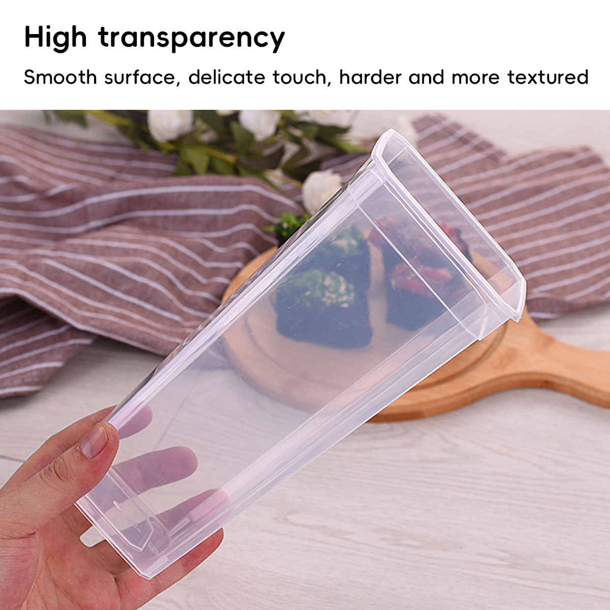 50PCS Fruit Tea Cups with Lids and Forks 650ml 960ml Takeaway Packaging