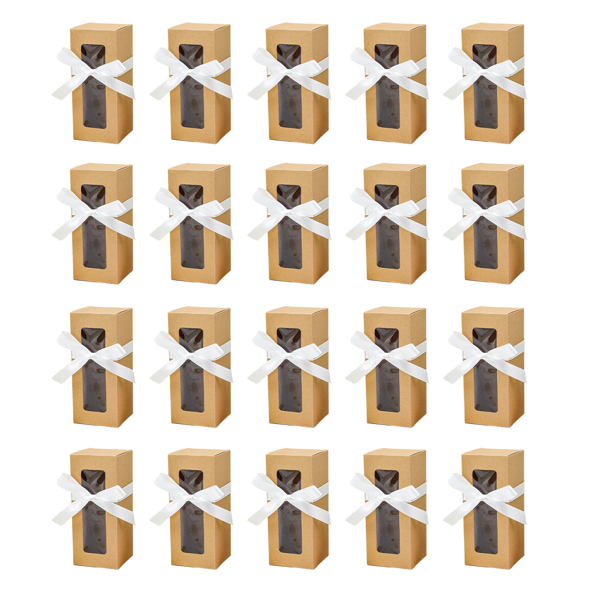 20PCS Cup Gift Boxes with Clear Window Coffee Mug Packaging Box