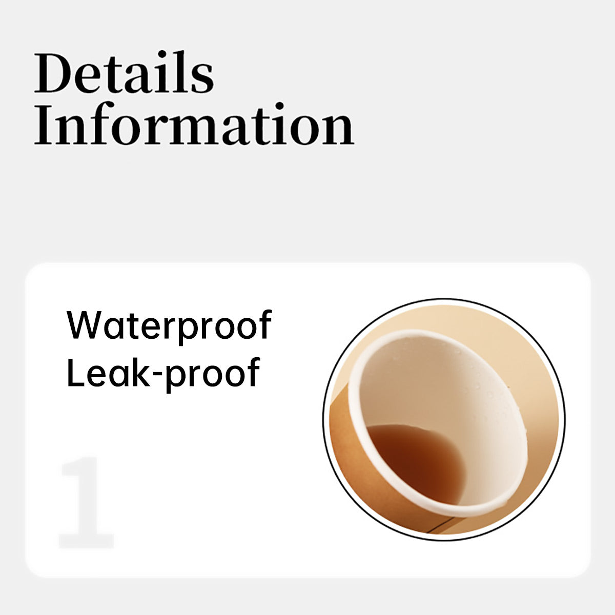 Disposable Takeaway Coffee Cups Double Wall Heat Resistant Hot Drink 50PCS