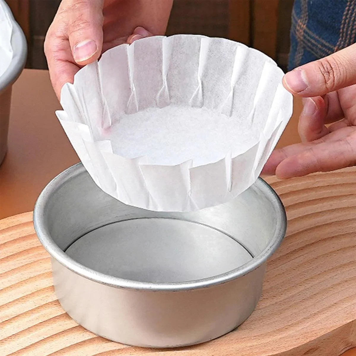 Cupcake Liners Baking Paper 4in 6in Non Stick Muffin Trays