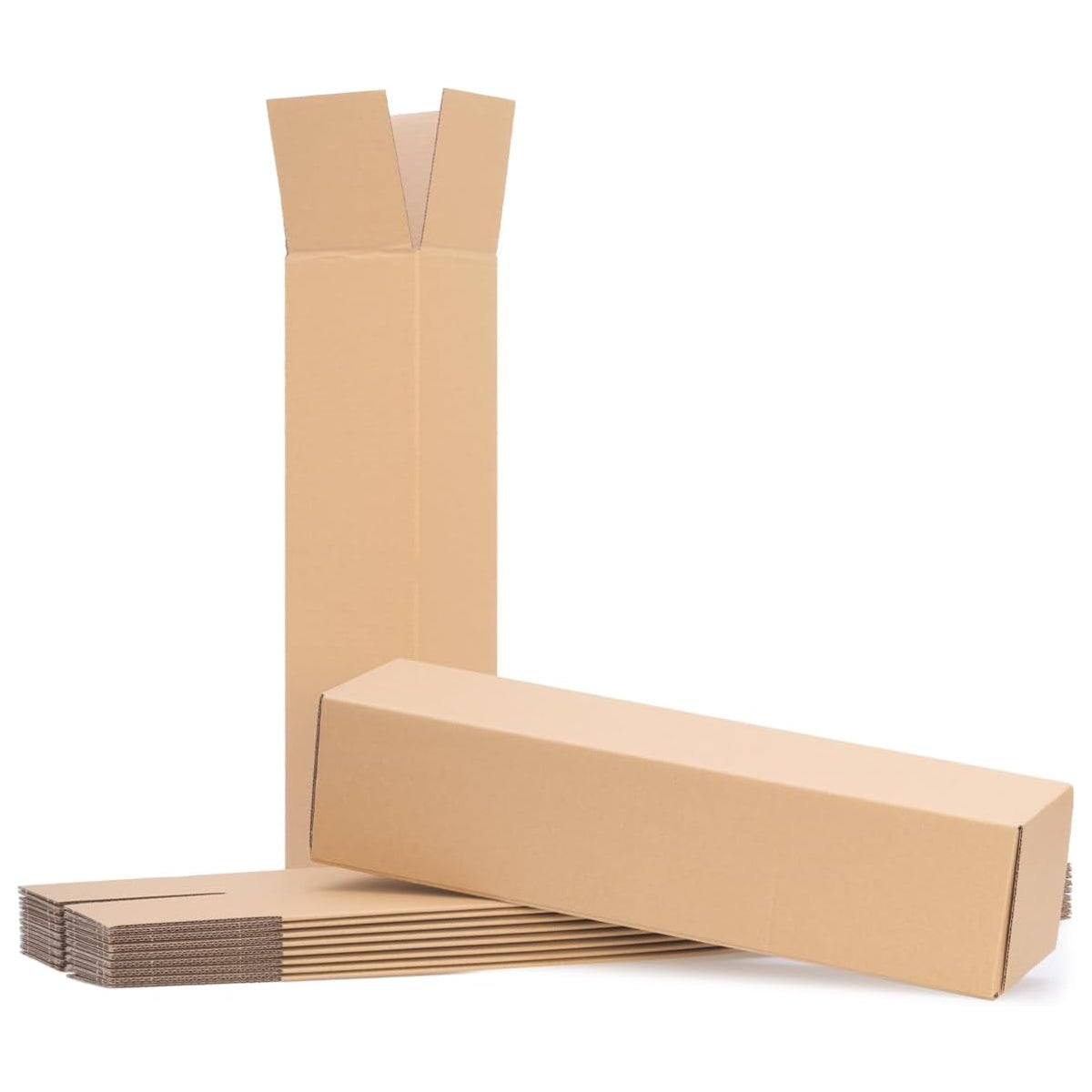 50PCS Long Strip Carton Shipping Boxes Sturdy Paper