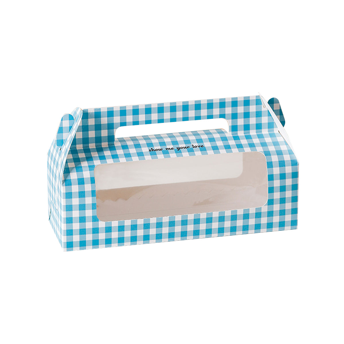 20 Pcs Handheld Dessert Packaging Boxes Windowed Anti Crush Cakes Cookies