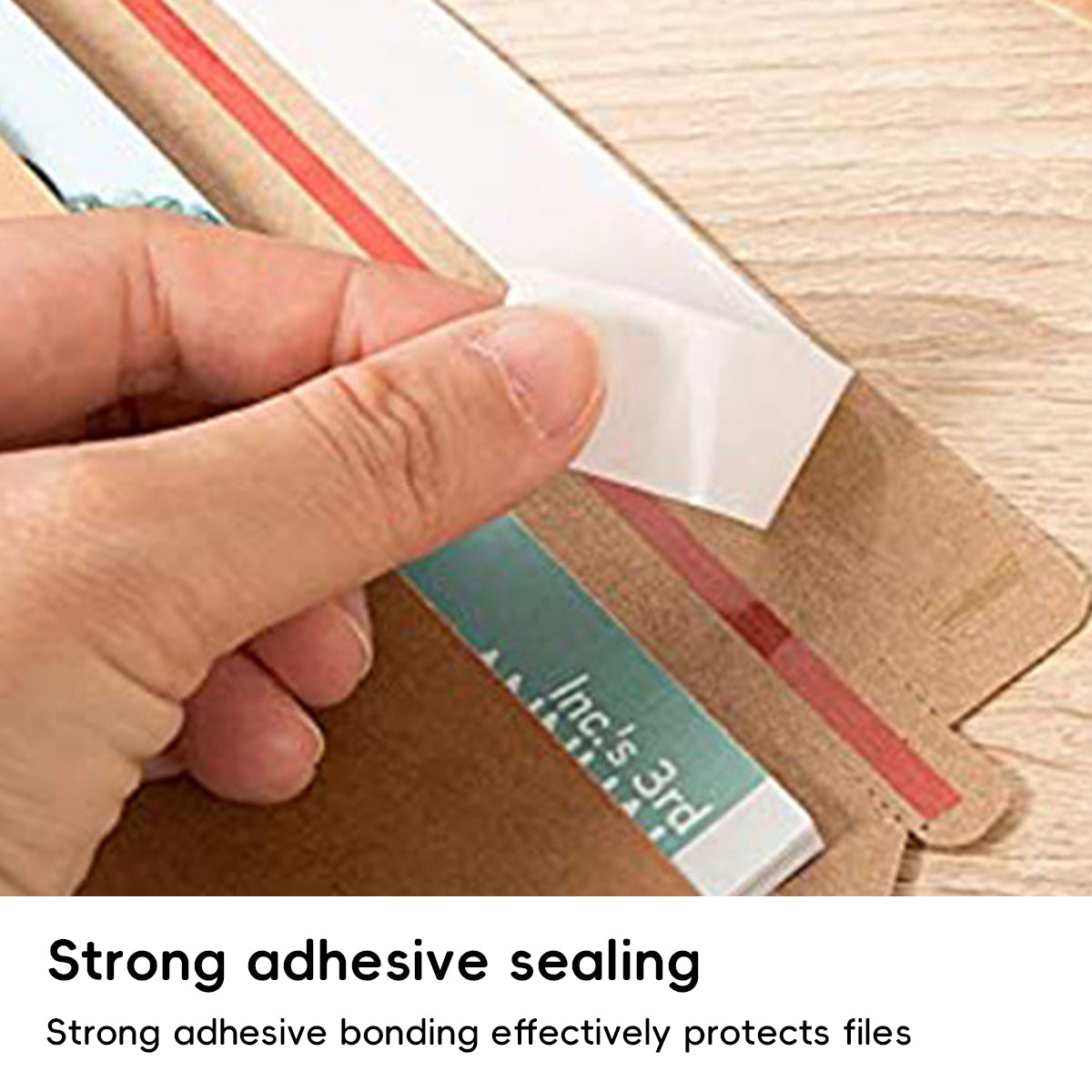 100PCS Kraft Paper Envelopes with Clear Window Self-Seal Mailing Bags