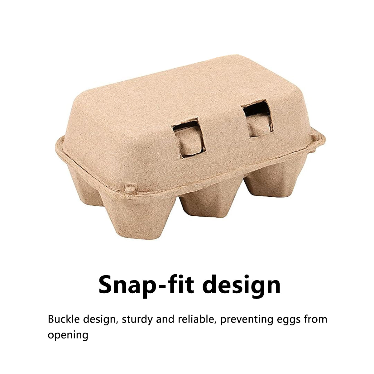 50 Pcs Egg Tray Box 6 8 10 Grid Shockproof Safe Food Storage