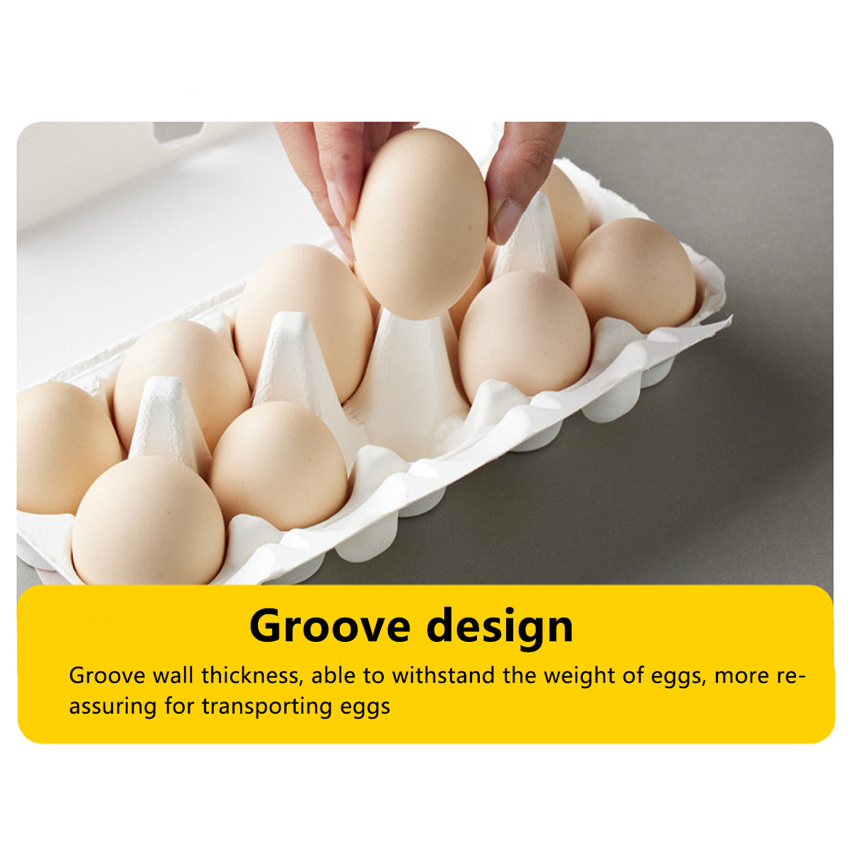 30PCS Pulp Egg Racks Leak-Proof Stackable Egg Storage Trays