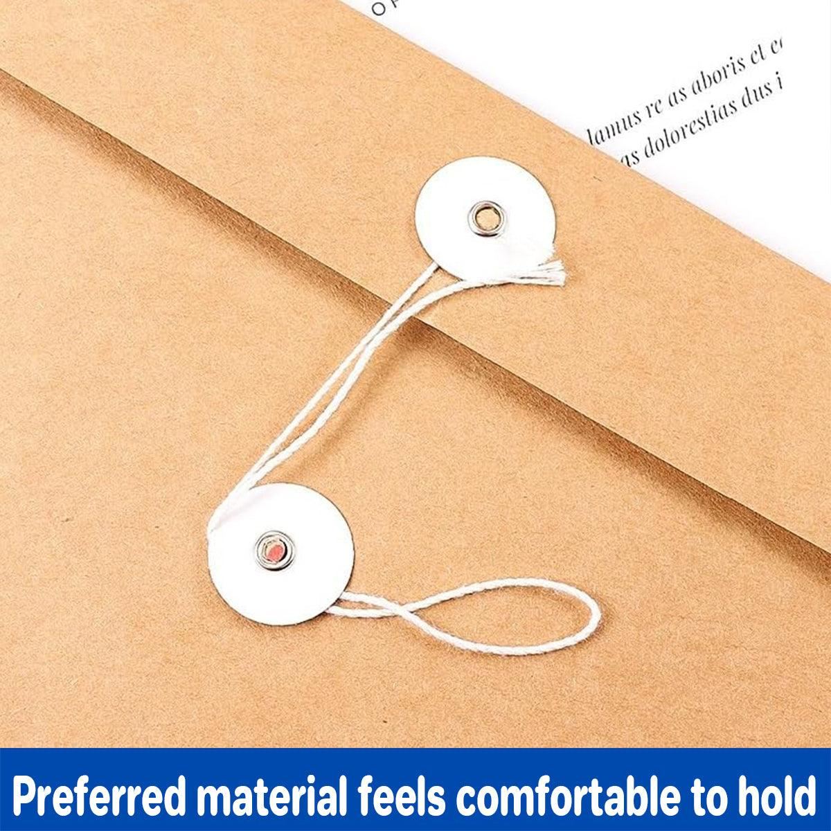 Envelope File Folders – Durable Kraft Paper with Secure String-Tie Closure