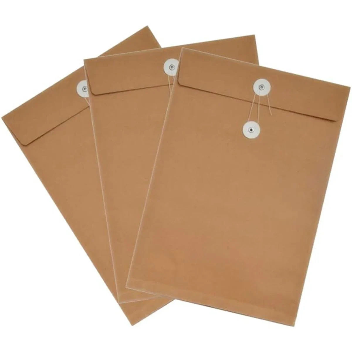 Envelope File Folders – Durable Kraft Paper with Secure String-Tie Closure