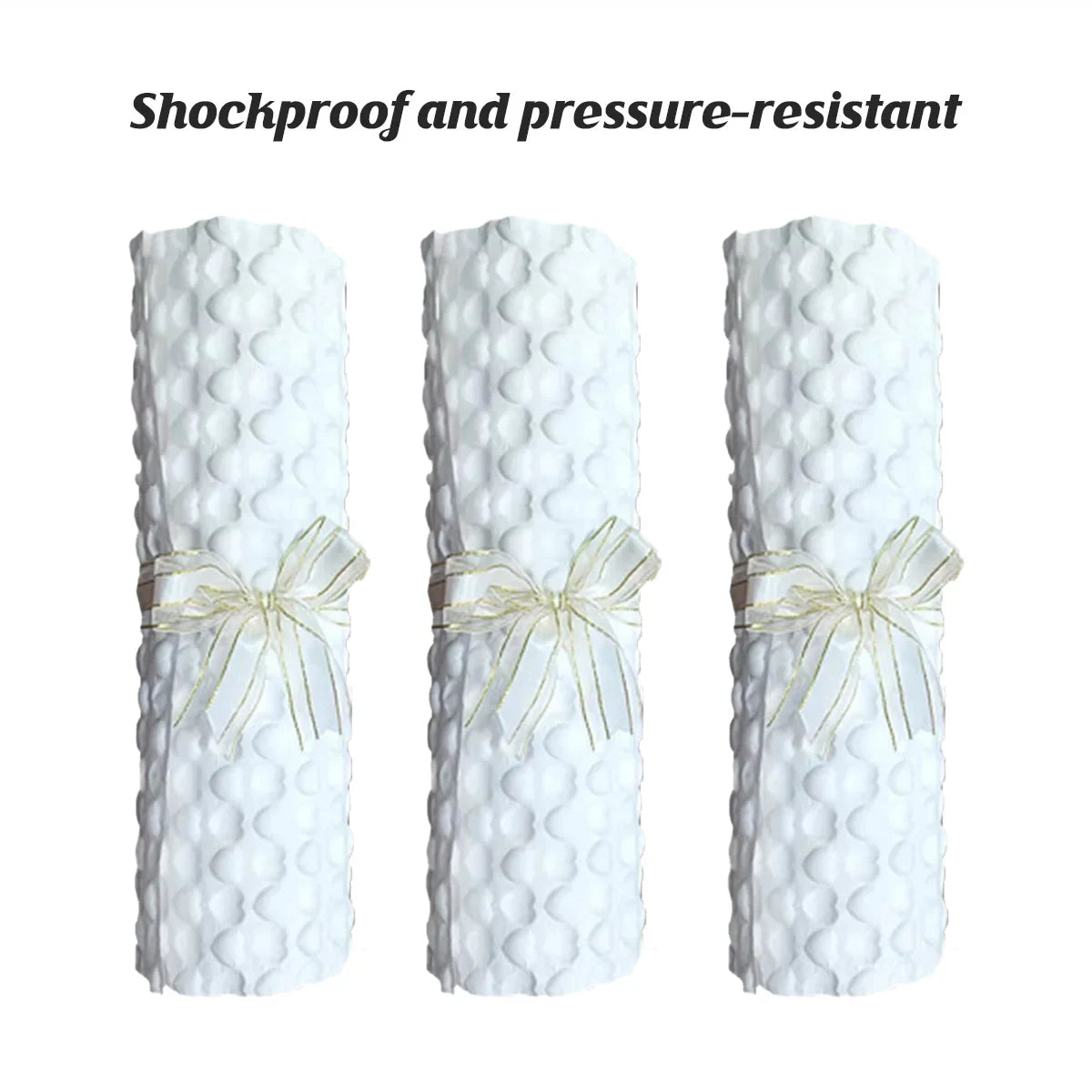 Embossed Kraft Paper Packaging Sheet White Gift Wrap