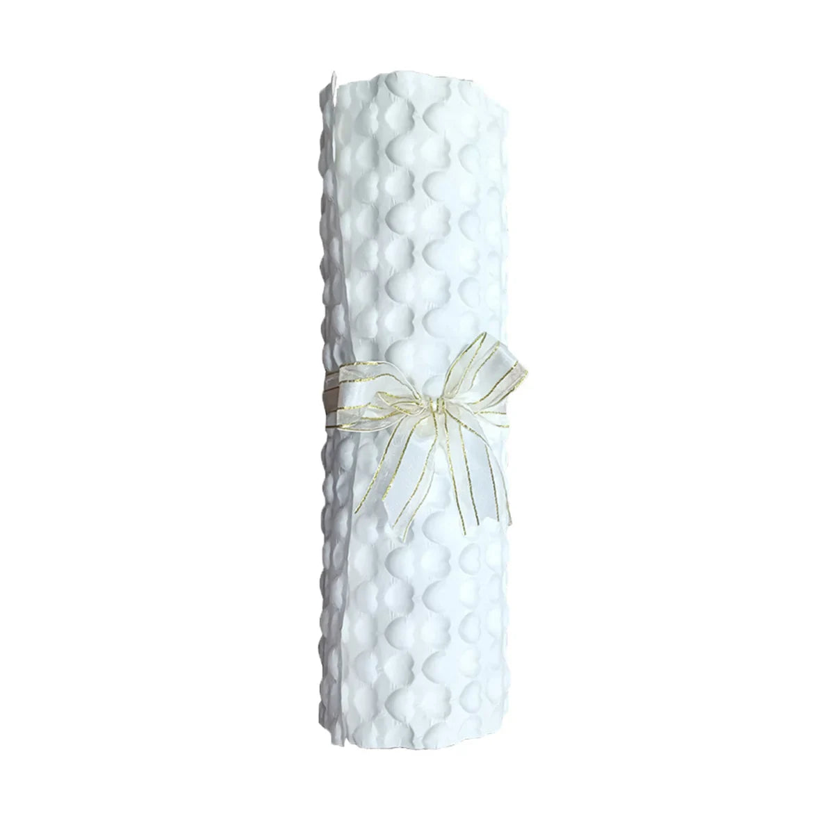 Embossed Kraft Paper Packaging Sheet White Gift Wrap