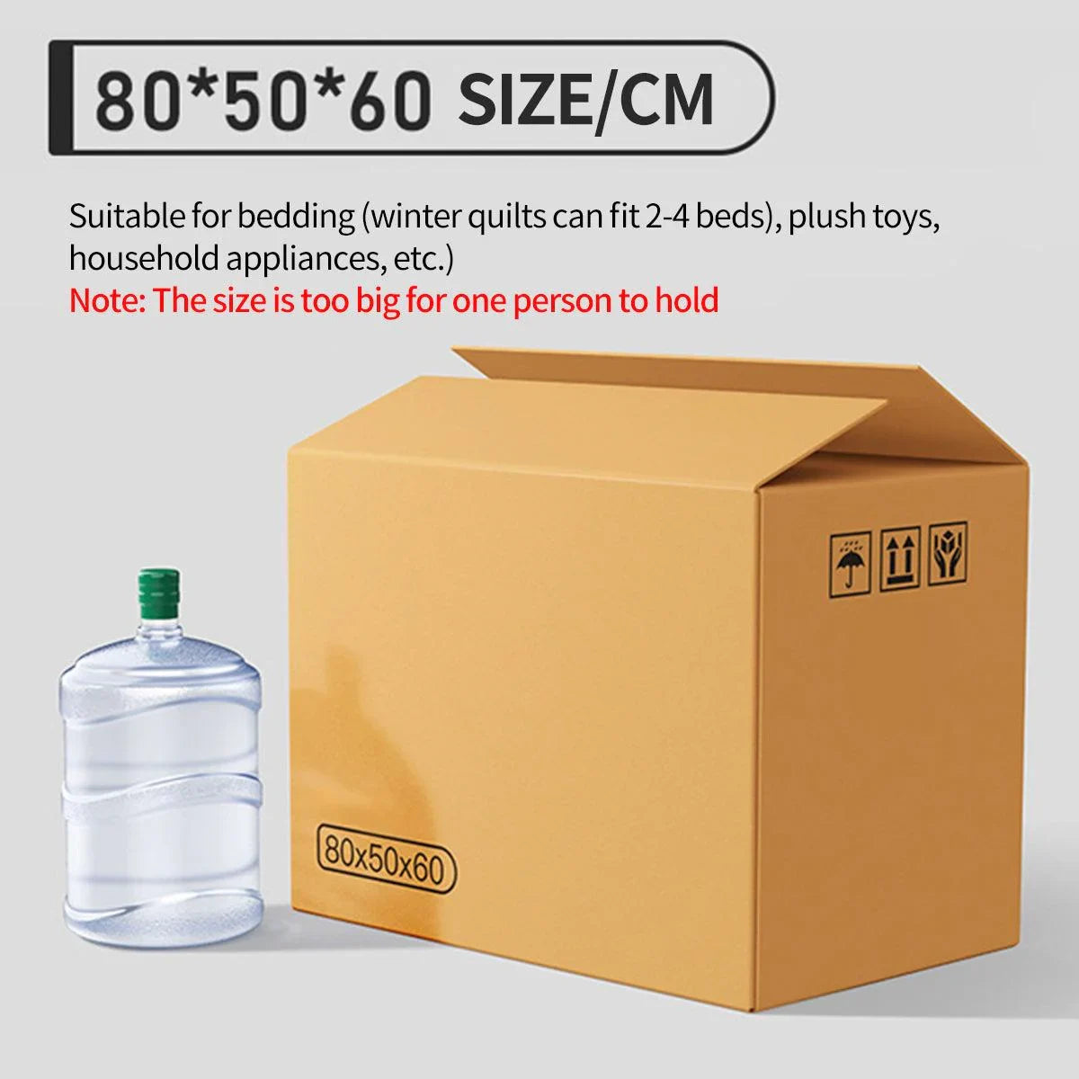 Cardboard Moving Boxes Packing Carton 3Sizes
