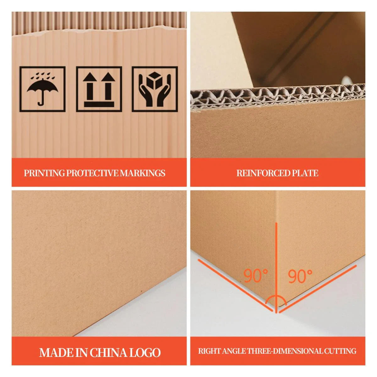 Cardboard Moving Boxes Packing Carton 3Sizes