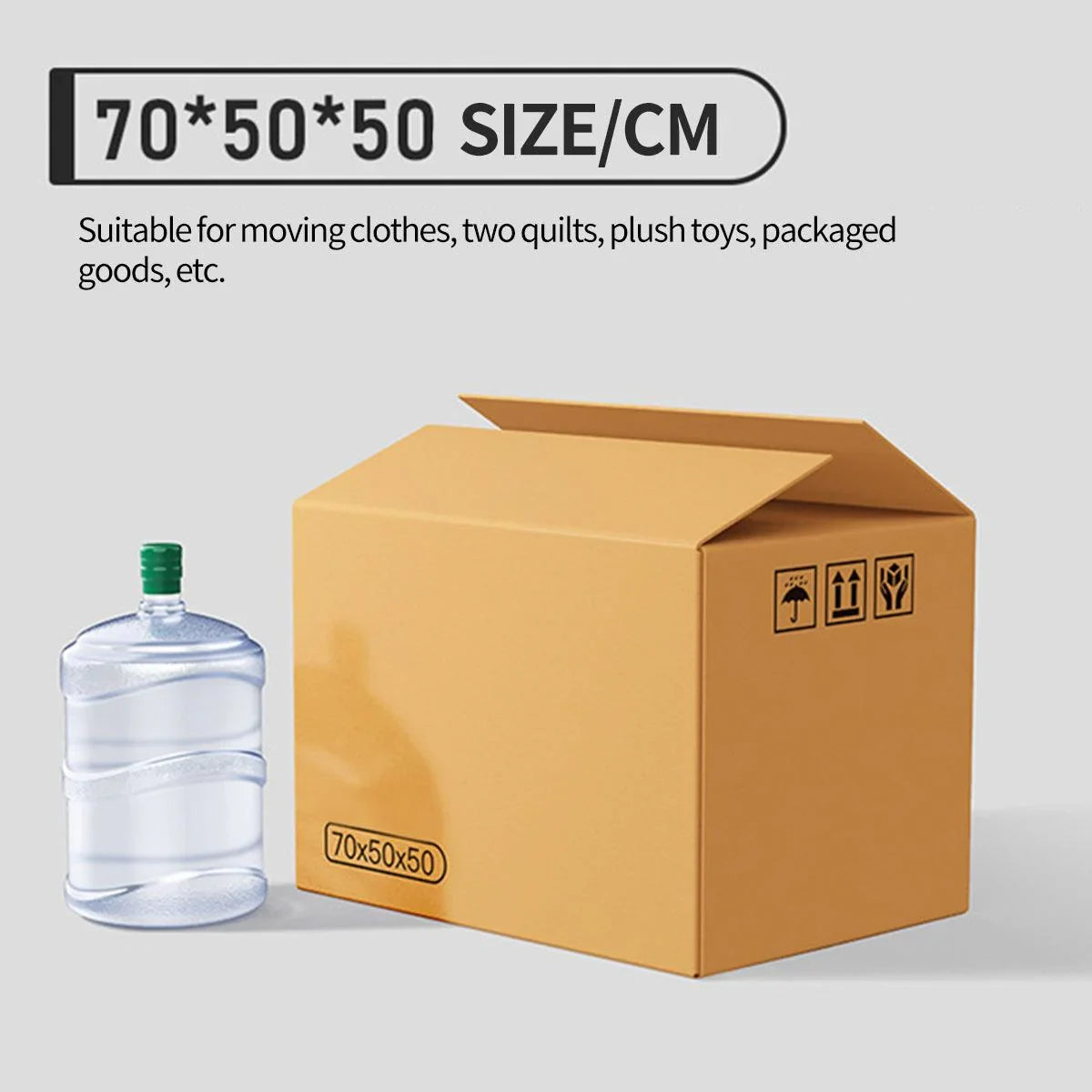 Cardboard Moving Boxes Packing Carton 3Sizes