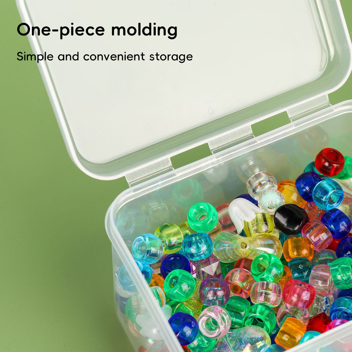 10PCS Mini Clear Plastic Storage Boxes Small Parts Organiser
