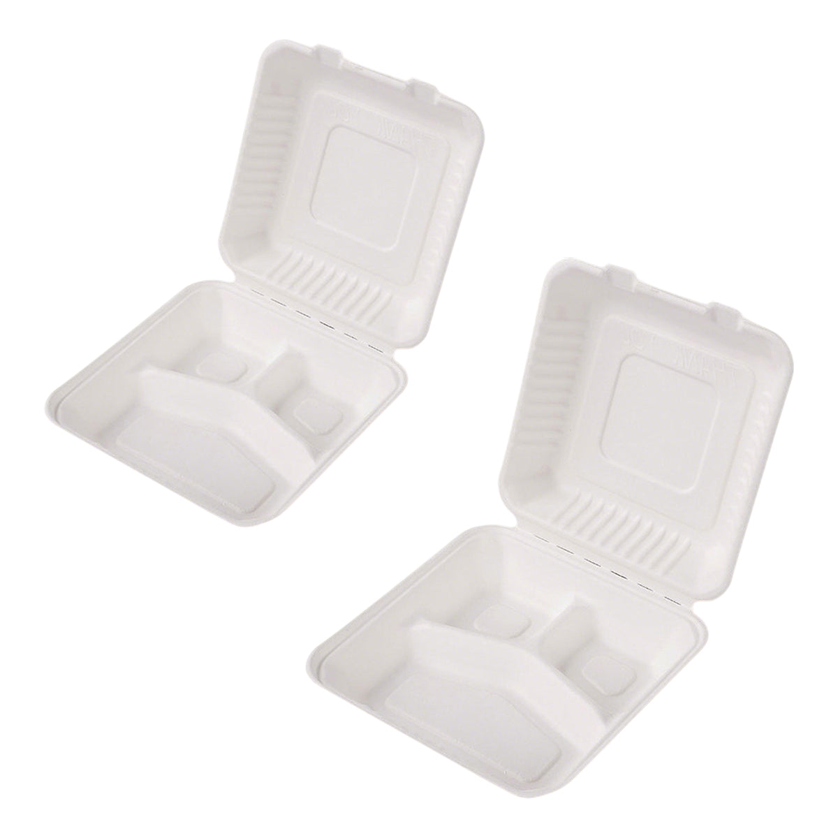 100PCS Disposable Biodegradable Lunch Box for Food Storage Takeaway Meal Safe