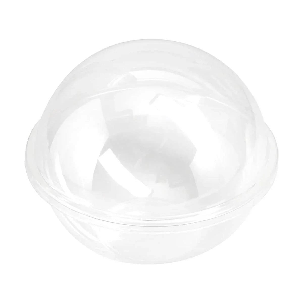 Food Packing Boxes Transparent Round Dome Shape 13cm 100 Pieces
