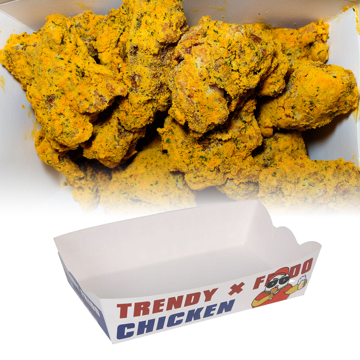Disposable Oil Proof Snack Box Microwave Safe for Fast Food
