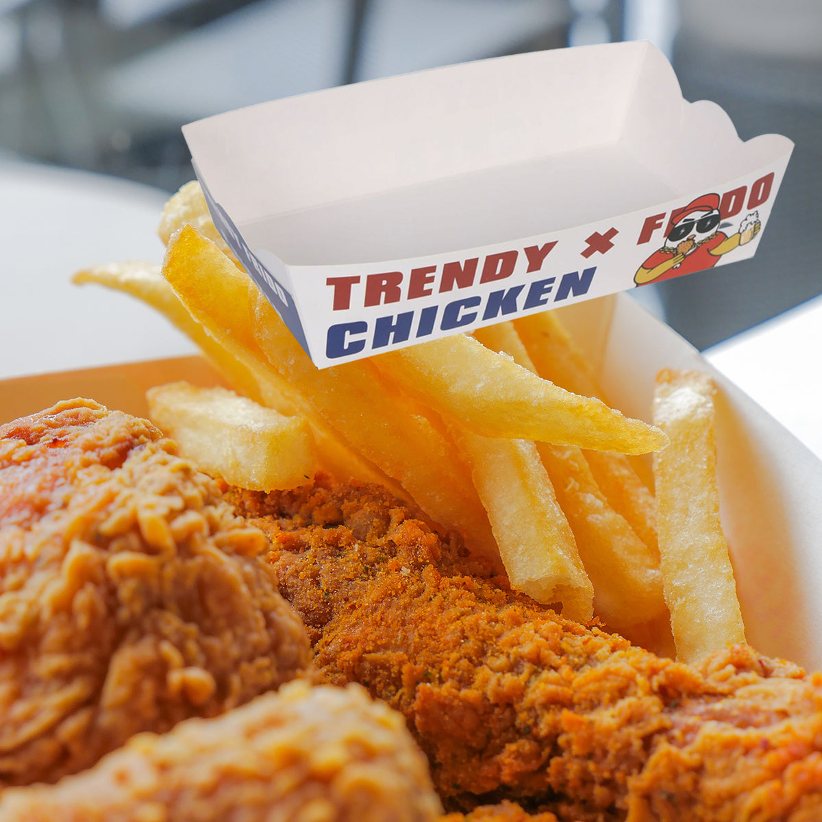 Disposable Oil Proof Snack Box Microwave Safe for Fast Food
