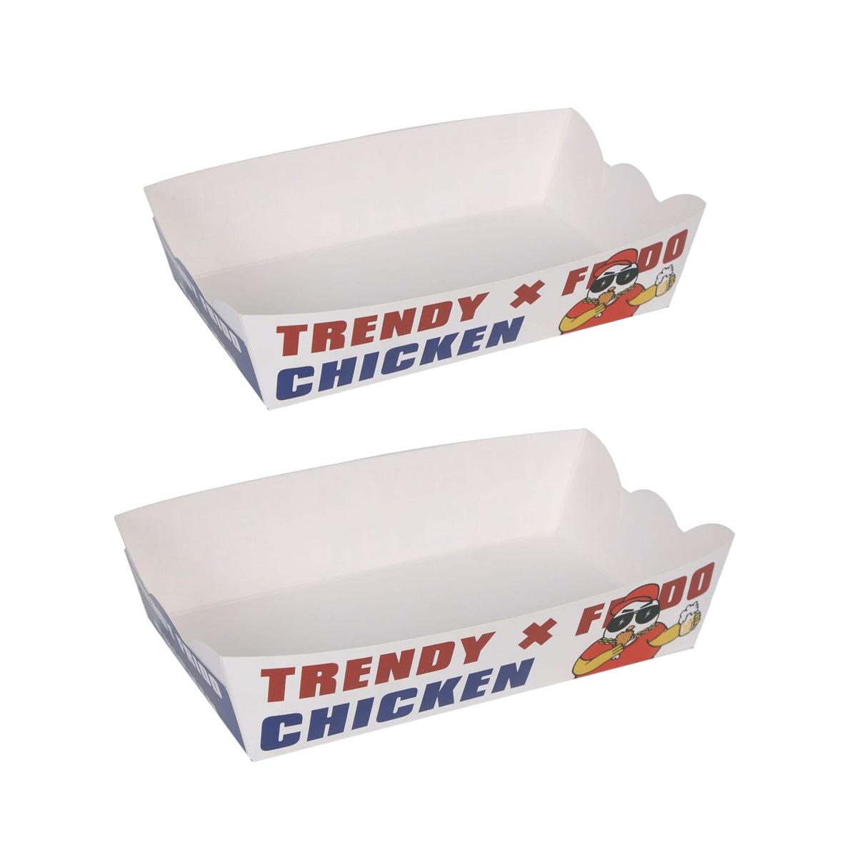 Disposable Oil Proof Snack Box Microwave Safe for Fast Food