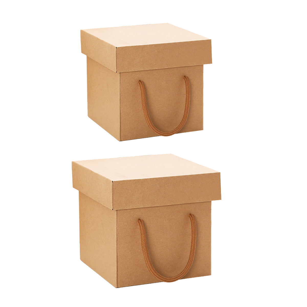 10PCS Kraft Paper Gift Box Recyclable Durable for Birthday Christmas Wedding