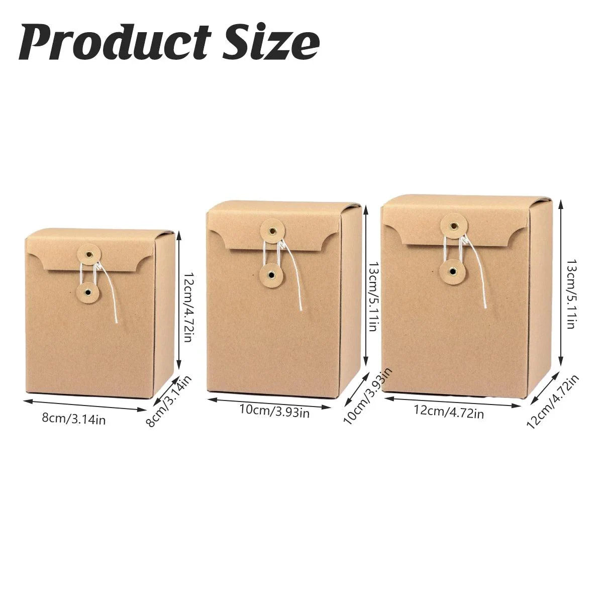 Gift Box Packaging Kraft Corrugated Paper Foldable Storage Boxes