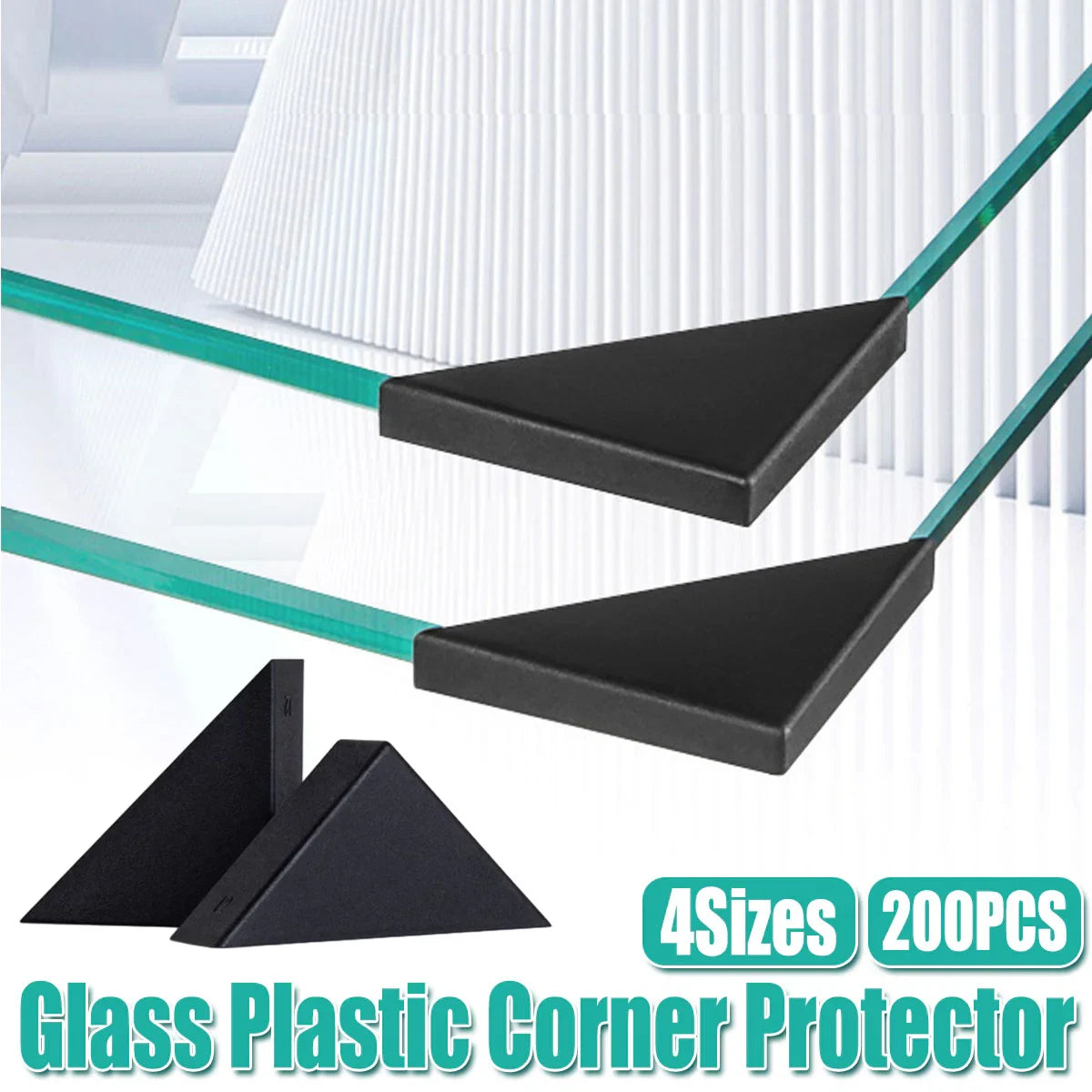 200pcs Plastic Glass Corner Protectors for Anti-Collision