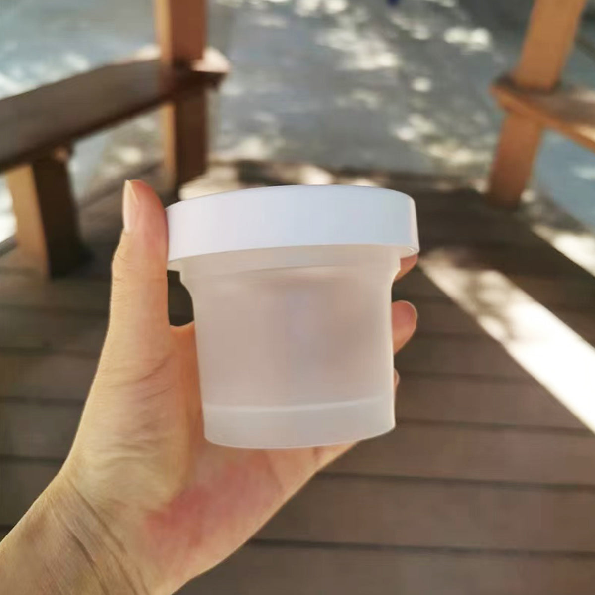 50 Pcs Plastic Cup Packaging Boxes with Lids Ice Cream Pudding Yogurt