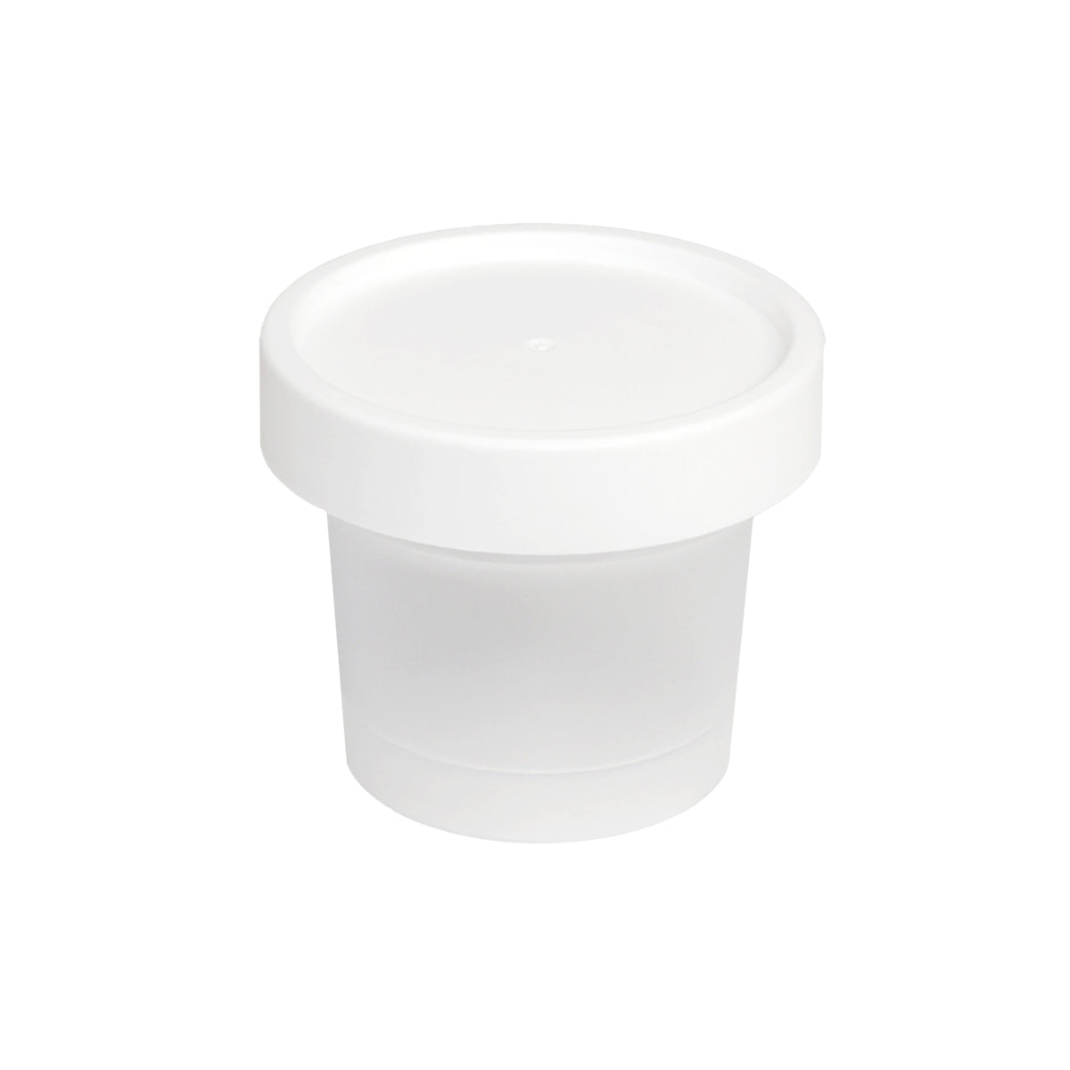 50 Pcs Plastic Cup Packaging Boxes with Lids Ice Cream Pudding Yogurt