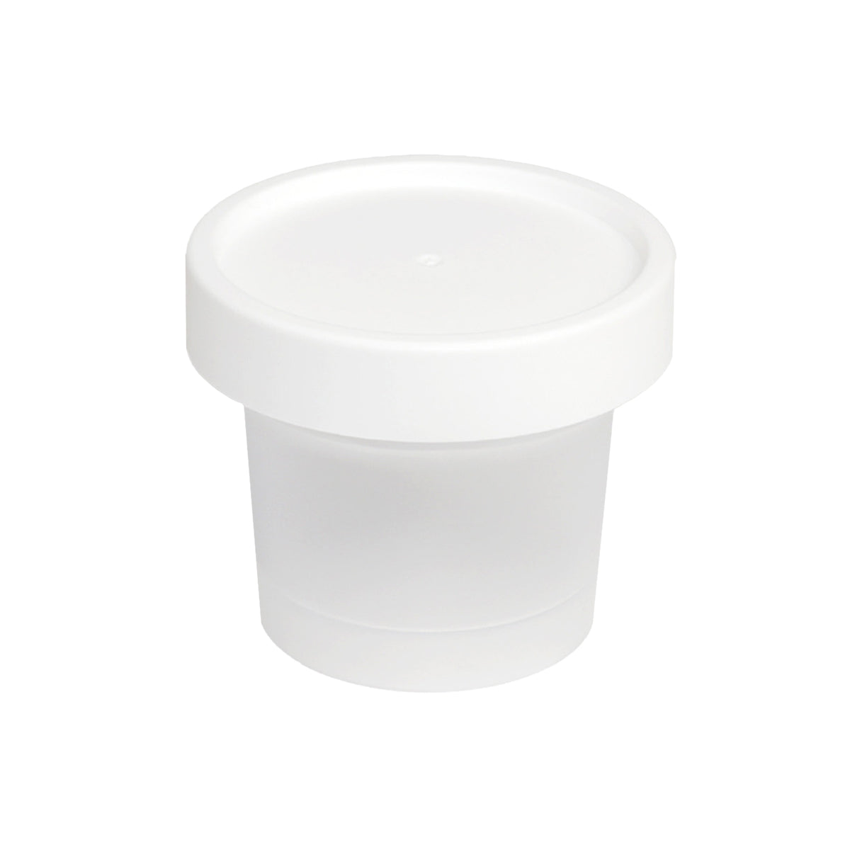 50 Pcs Plastic Cup Packaging Boxes with Lids Ice Cream Pudding Yogurt
