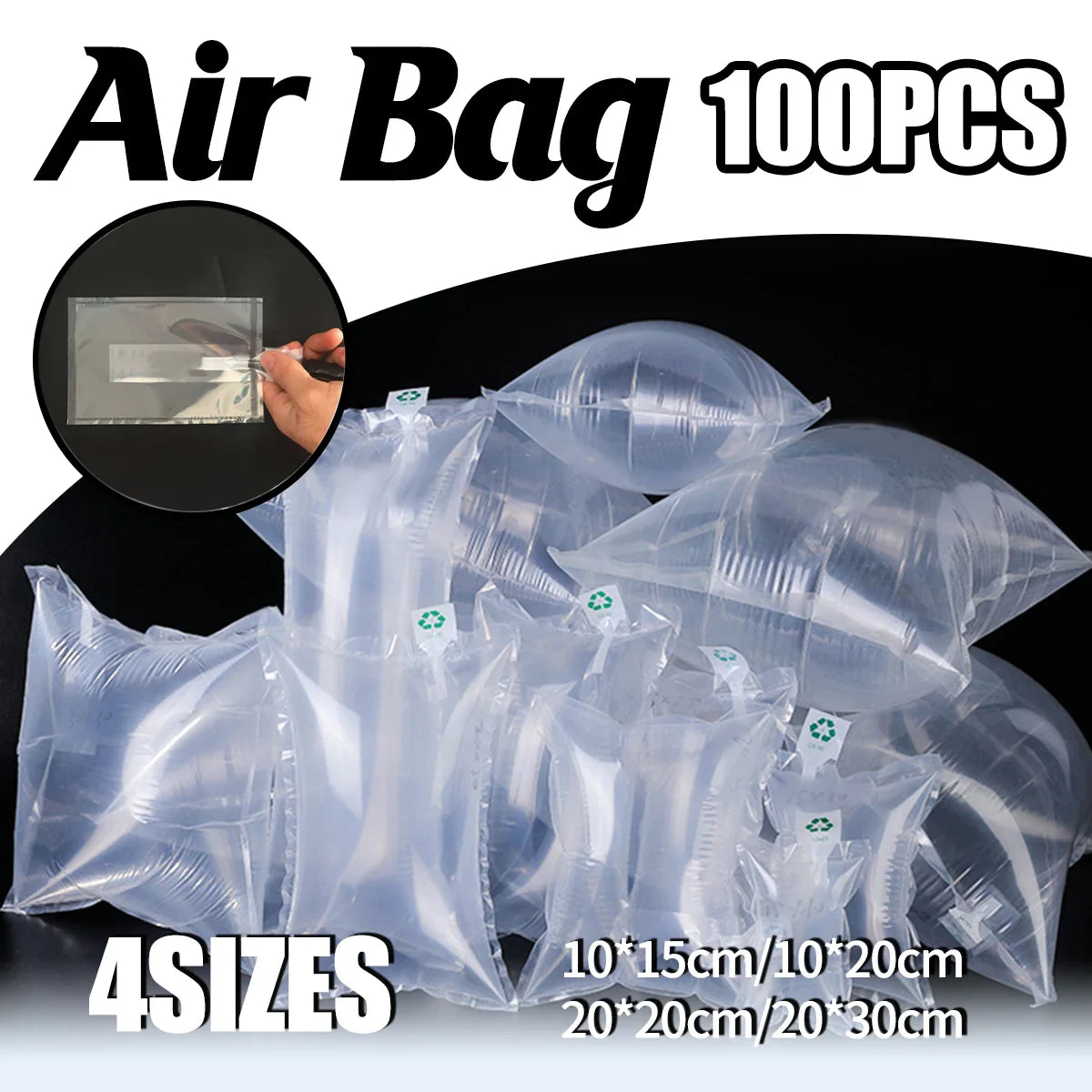 Inflatable Air Column Bags Bubble Wrap Cushioning 100PCS
