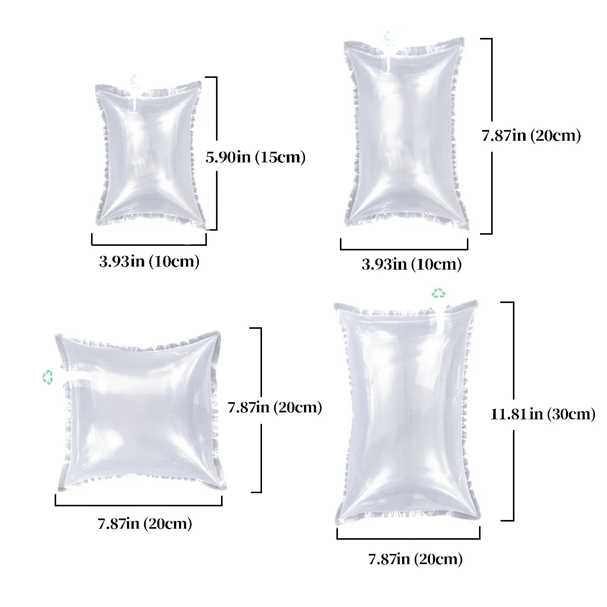 Inflatable Air Column Bags Bubble Wrap Cushioning 100PCS
