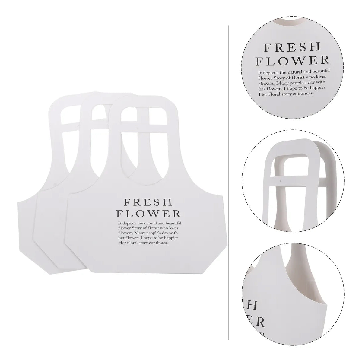 10PCS Handheld Kraft Paper Flower Bags Bouquet Gift Wrapping