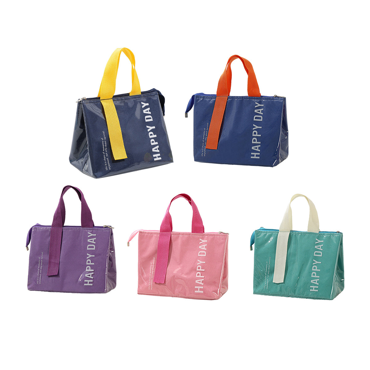 Large Capacity Lunch Bag 1PC 5Colours Thermal Insulated