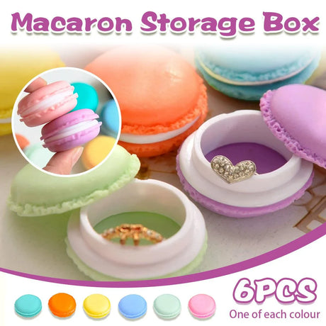 Macaron Jewelry Storage Box – Cute & Portable Organizer