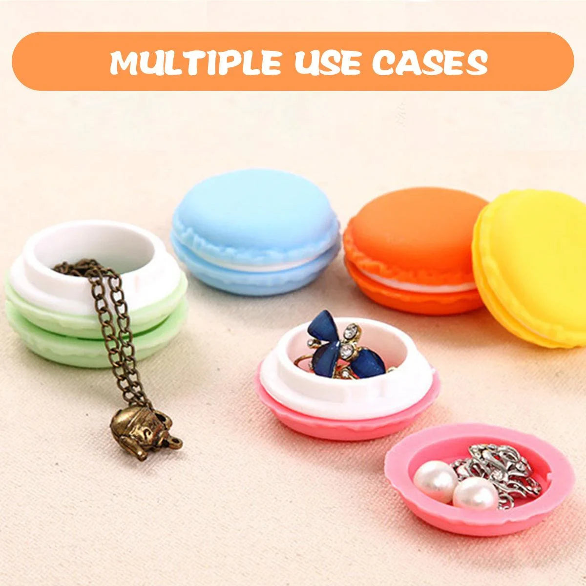 Macaron Jewelry Storage Box – Cute & Portable Organizer