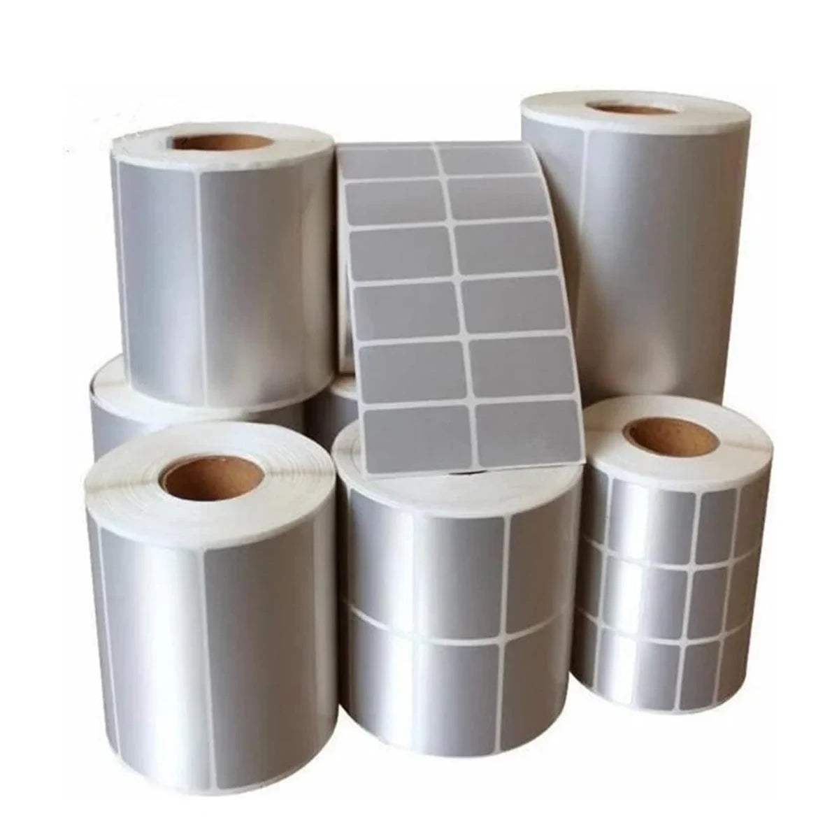 Matt Silver Label Paper 40Sizes