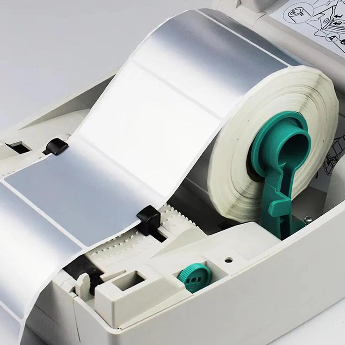 Matt Silver Label Paper 40Sizes