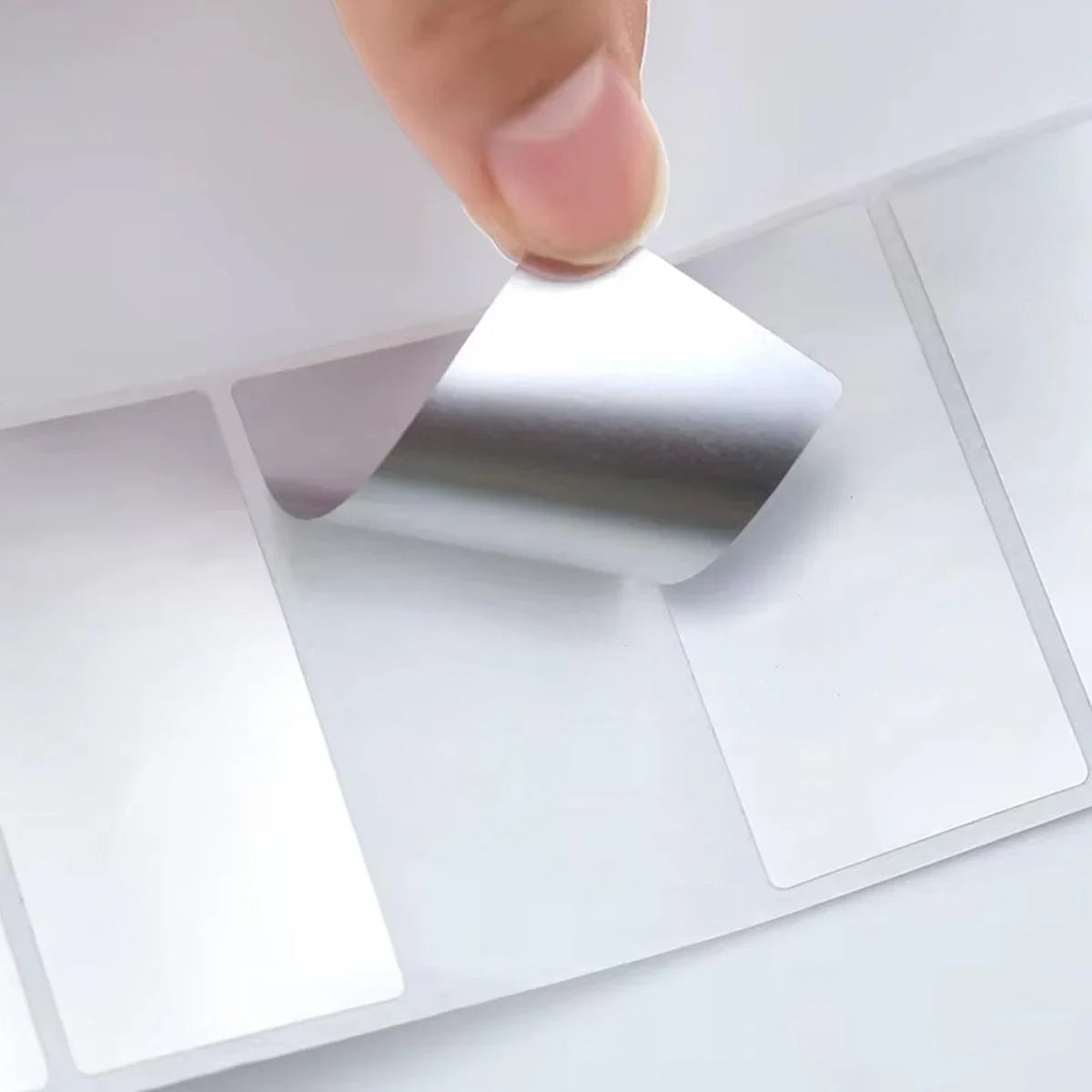 Matt Silver Label Paper 40Sizes