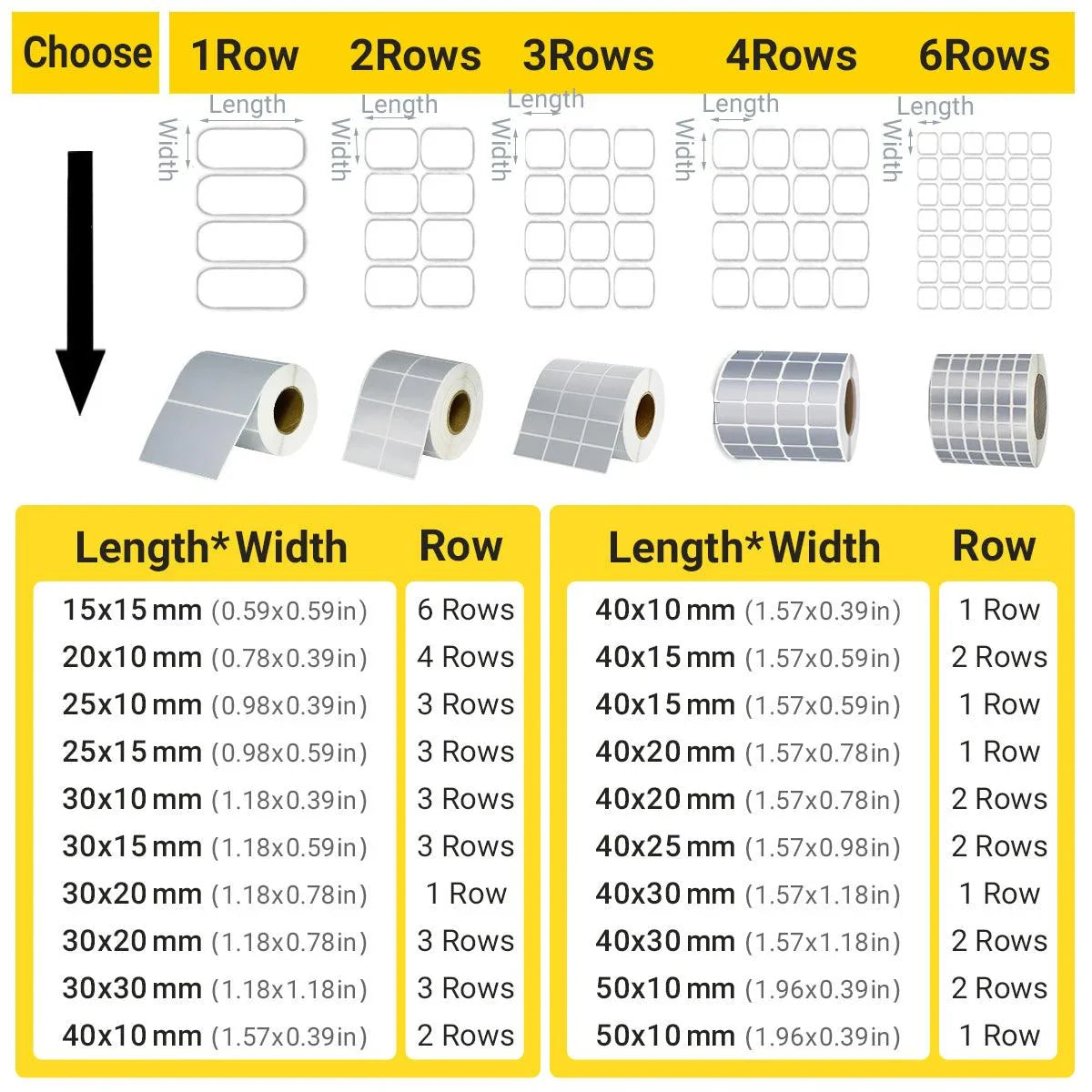 Matt Silver Label Paper 40Sizes